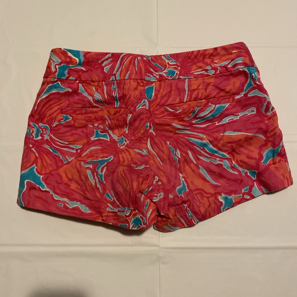 LILLY PULITZER SEA BLUE FLIRTY SEA "ELLIE" SHORTS RETIRED PRINT SIZE 00 - Picture 13 of 15